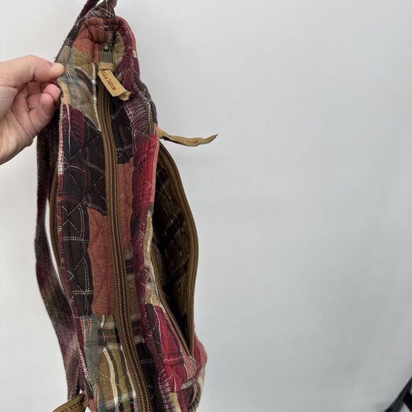 Bella Taylor Cotton Quilted Patchwork Plaid Shoulder Bag Fabric Country - Picture 10 of 11